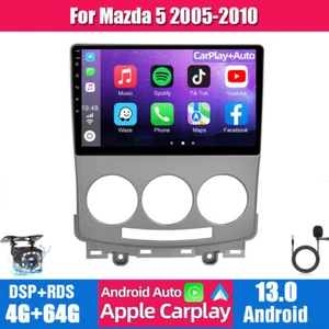 64GB Apple CarPlay For Mazda 5 2005-2010 Android 13 Car Stereo BT MP5 Radio Navi - Picture 1 of 20
