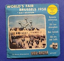 World's Fair Brussels Gay Belgium 1958 view-master Reels Nos 1993 A B & C Packet