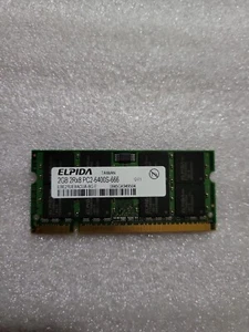 2GB PC2-6400S ELPIDA EBE21UE8ACUA-8G-E Laptop Memory  - Picture 1 of 3