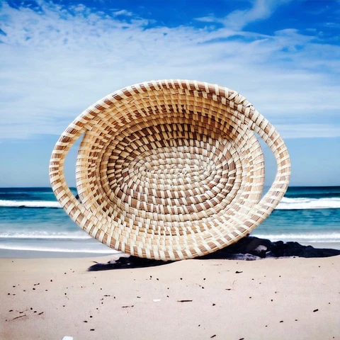 Charleston Market Gullah Sweetgrass Basket Made By Catherine Freeman Cover