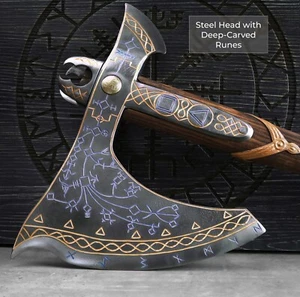 Leviathan Axt GOW Kratos AXE handgeschmiedet Kohlenstoffstahl gehärtet 38" 8lb 3,6kg - Bild 1 von 12
