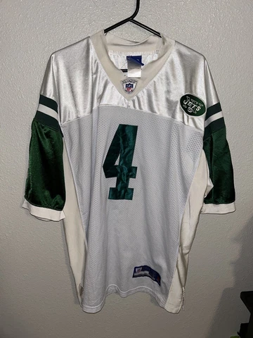 Brett Favre #4 New York Jets Reebok On Field White Jersey Men’s 54 Cover