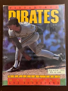 PITTSBURGH PIRATES MAGAZIN & SCOREKARTE FÜR L.A. DODGER SERIE 9.-8. SEPTEMBER 1991 - Bild 1 von 1