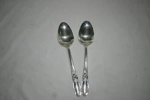 Oneida WEISSE ORCHIDEE 1953 Silberauflage. 2 Servierlöffel - Bild 1 von 5