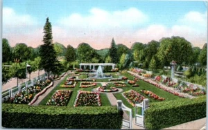 MAIN GARDEN "Noonan's" ALEXANDRIA, Minnesota MN lino c1940 - Postal - Imagen 1 de 2