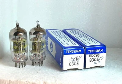 Matched Pair Tungsram ECC83 12AX7 tubes Lot 8305 - Изображение 1 из 4