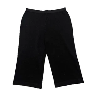 St. John Collection By Marie Gray Womens 16 Knit Crop Pants Elastic Waist H4 - Picture 1 of 8