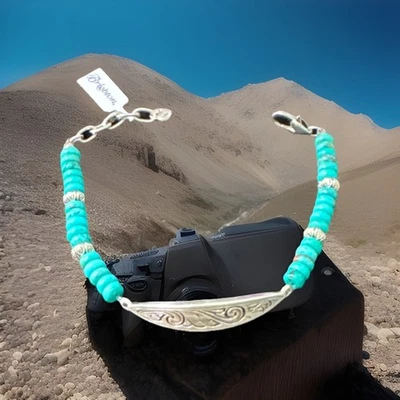 Brighton MOSIAC Turquoise Bracelet List $88 NWT Style JF0334 New! - Image 1 of 4