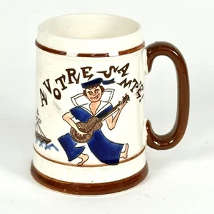 Vintage A Votre Sante To Your Health Matrose Becher/Stein Japan ca. 4,5" x 3" - Bild 1 von 14