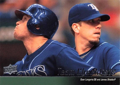 Rays Checklist (Evan Longoria / James Shields) #597 2010 Upper Deck Tampa Bay - Image 1 of 2