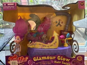 Hasbro Trollz trolls Glamour Glow Hair Salon Amethyst Purple doll NEW 2004 - Picture 1 of 9