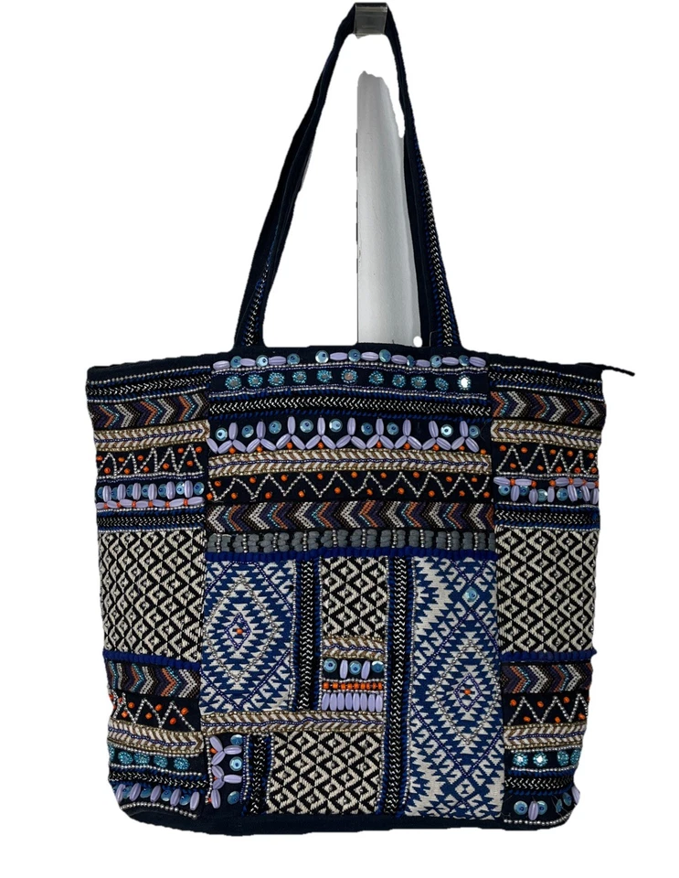 Bolso de Mano Big Buddha Cuentas Azul/Multi Suroeste Azteca (leer) Foto 1 de 4