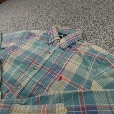 VTG Ralph Lauren Shirt Mens S Plaid Pony Flannel Long Sleeve Button Up Casual - Image 1 of 4