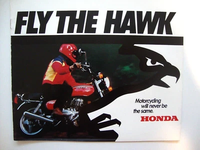 1978 HONDA CB400 T1 CB400 T11 CB 400 HAWK Vintage OEM Sales Brochure MINT!!!!! - Image 1 of 4