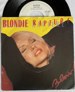 BLONDIE -Rapture- Swedish 7” Pressing With Picture Sleeve (Vinyl Record) - Picture 1 of 4