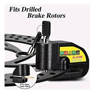 Motorcycle Bike Scooter Alarm Disc Brake Lock Anti-Theft Security Wheel Lock - Picture 1 of 6