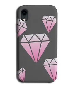 Falling Pink Diamonds Phone Case Cover Diamond Fades Girls Women's B761  - Picture 1 of 1