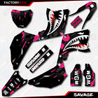 Black Pink Savage Camo Graphics Fits Honda Cr125 250 Polisport Restyle Kit 02-07