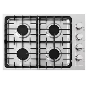 ESTUFA DE GAS DE 30 PULGADAS - 4 QUEMADORES SELLADOS, PERILLAS DE METAL, ACERO INOXIDABLE (CAJA ABIERTA) - Imagen 1 de 4