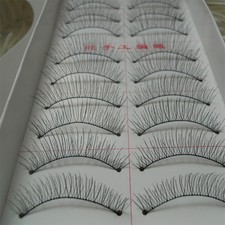 HOT Tool Handmade Black Thick Trend Soft 10 Pairs Long False Eyelashes Makeup