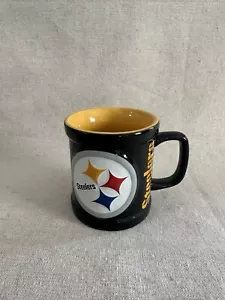 Pittsburgh Steelers Kaffeebecher 3-D Logo Schwarz Gold 10oz. Cup Official NFL Label - Bild 1 von 6