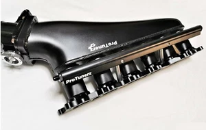 RB26 Intake Manifold kit with 90MM Throttle Body and Fuel Rail RB26 Tig welded - Picture 1 of 12