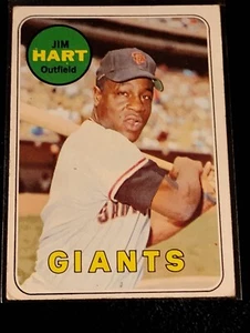 1969 Topps Baseball - #555 Jim Ray Hart - San Francisco Giants Vg-Ex Condition - Picture 1 of 2