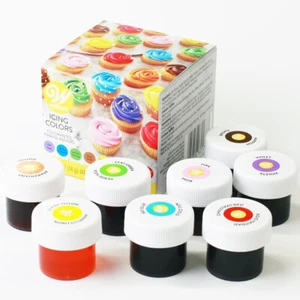 Wilton 8-JARS GLASEADO COLORES | COLORANTE ALIMENTARIO Gel Concentrado DECORACIÓN Varios - Imagen 1 de 10