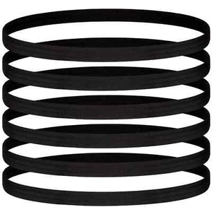 6 Pieces Thin Elastic Sports Headbands Skinny Athletic Hair Bands Yoga Head Ban - Picture 1 of 8
