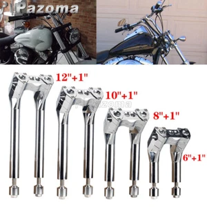 Elevadores de manillar retráctil cromados para Harley Dyna/Street bob/Softail/Sportster - Imagen 1 de 21
