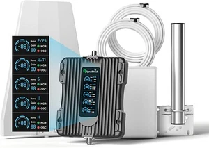 Cell Phone Booster for Home with LCD Display 5G & 4G LTE for All Canadian US - Bild 1 von 6