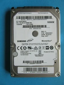 Samsung ST1000LM024 HN-M101MBB/M2 Hard Drive 1TB 2.5" HDD 2BA30001 SSNW 2015 S31 - Afbeelding 1 van 6