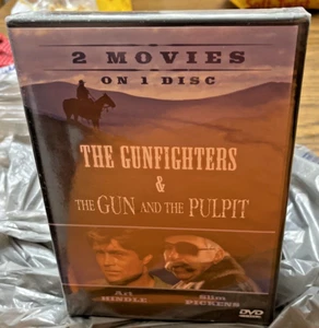 The Gunfighters & Gun And Pulpit DVD NEW 2 Movies 1 Disc Art Hindle Slim Pickens - Picture 1 of 11