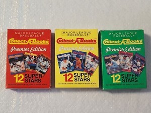 New & Sealed - 1990 Collect-a-Books (All 3 Box Sets) Griffey Ruth Ryan + 33 More