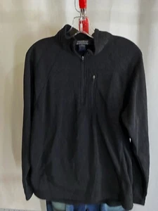 Yukon Wool New Zeland Charcoal Gray Zip SWEATER XL Extra Large - Picture 1 of 9