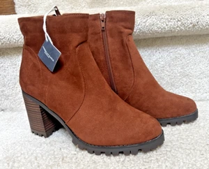 American Eagle – NEU – Damengröße 7 – Stiefeletten braun Wildleder Blockabsatz - Bild 1 von 8