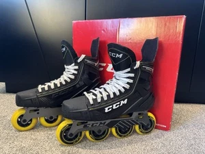 QUALITÄT CCM TACKS RH 9350 SR Tac INLINE Rollschuhe in SCHWARZ GRÖßE UK 9,5 - Bild 1 von 21