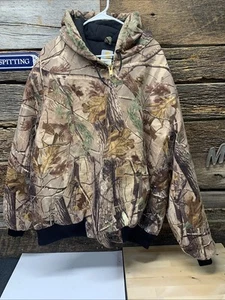 Carhartt Giacca Trapuntata Uomo 2XL Alta Realtree Mimetica J221 Cap 🔥camo - Foto 1 di 18