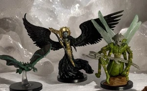 Lot 3: Dungeons and Dragon (DnD) Figures Wind Drake, Kraul Death Priest, Angel - Picture 1 of 16