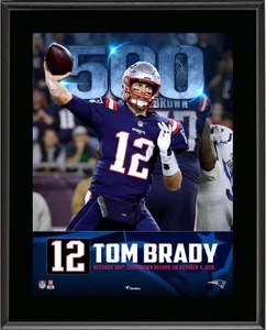 Tom Brady New England Patriots 10.5" x 13" 500th TD Milestone Sublimated Plaque - Picture 1 of 1