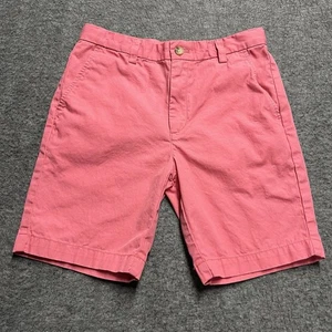 Vineyard Vines Boys Shorts Size 8 Pink Cotton Flat Front Pockets Adjustable - Picture 1 of 9