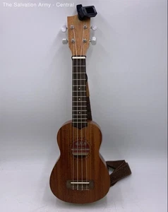 Kala KA-15S Brown Natural Mahogany Soprano 4-Strings Ukulele With Bag - Picture 1 of 10