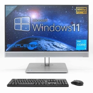 HP 800 G4 i3 8° 24" ALL IN ONE WIN11 8GB 240GB GAMING GRAFICA AMD RX560 4GB - Bild 1 von 6
