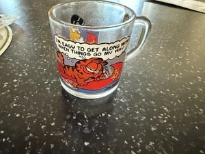 Vintage McDonalds Garfield und Odie Trinkglas Becher Tasse 1978 Jim Davis - Bild 1 von 3