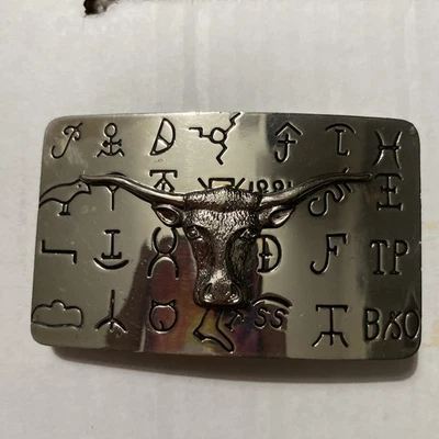 Long Horn Belt Buckle 1881  On Top. The Year Wyoming Become A State. — 第 1/4 张图片