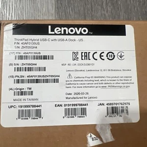 Lenovo ThinkPad Docking Station USB-C - 40AS0090US - Foto 1 di 6
