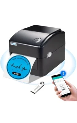 VRETTI Thermal Shipping Label Printer 4x6 USB+Bluetooth For UPS eBay Amazon USPS - Image 1 of 4