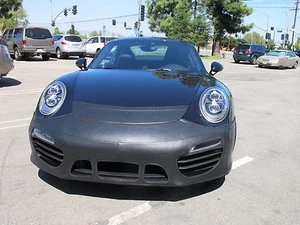 Colgan Front End Mask Bra 2pc. Fits Porsche 911 Turbo S &Cabriolet 14-15 W/O Tag - Picture 1 of 1