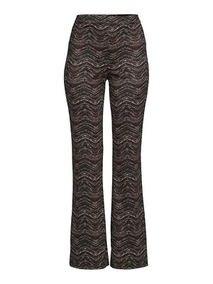 New No Boundaries Black Chevron Knit Flare Pants Juniors Women Many Sizes - Image 1 of 4