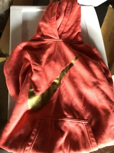 Nike Girl's Coral Hoodie Sz Large Excellent - Picture 1 of 2